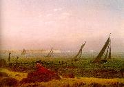 Caspar David Friedrich Woman on the Beach of Rugen 4 Germany oil painting reproduction